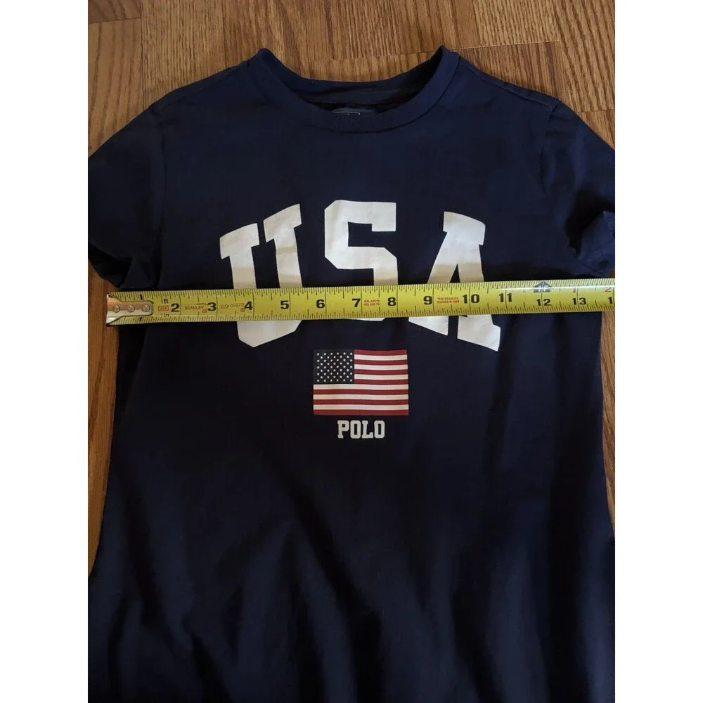 Polo Ralph Lauren Jersey Dress Girls Size M Team USA Cotton Tee Summer Dress - Picture 6 of 7